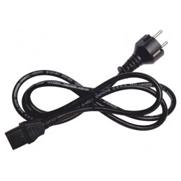 Cablu de conectare neagră 1,5m EU | Electronic-mag.ro | Componente Electronice