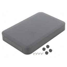 Carcasă ABS Gri Închis 125x190x25mm PF13-3-19D | Electronic-mag.ro | Componente Electronice