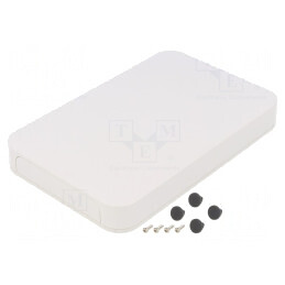 Carcasă ABS Albă IP40 125x190x25mm | Electronic-mag.ro | Componente Electronice