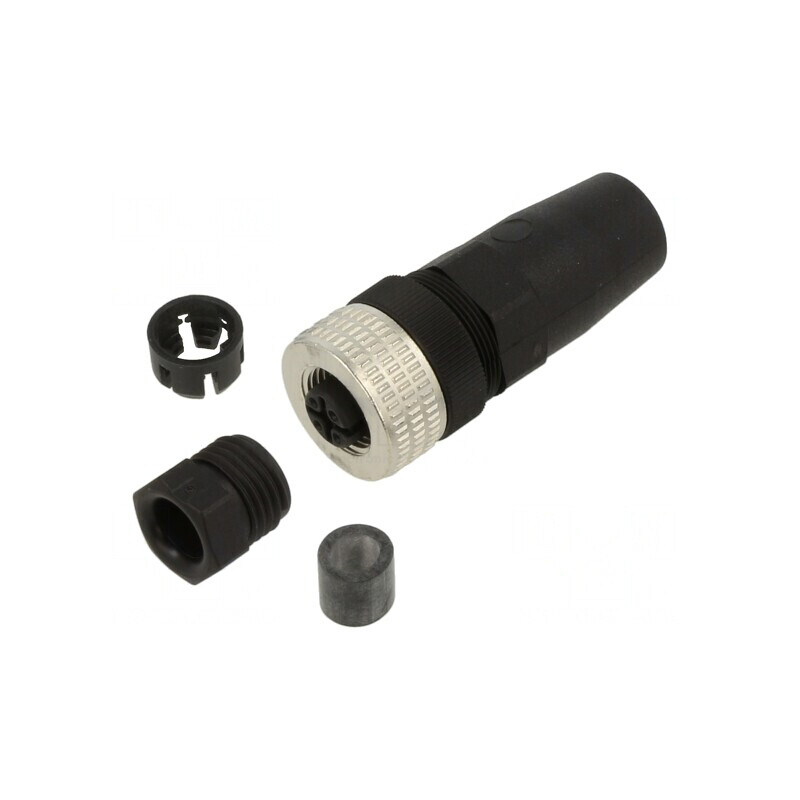Conector M12 4 Pini Drept PG7 125VAC 3A IP67 | Electronic-mag.ro | Componente Electronice