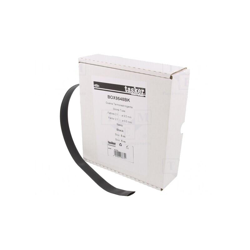 Manșon Termocontractabil Negru 9,5mm 5m | Electronic-mag.ro | Componente Electronice