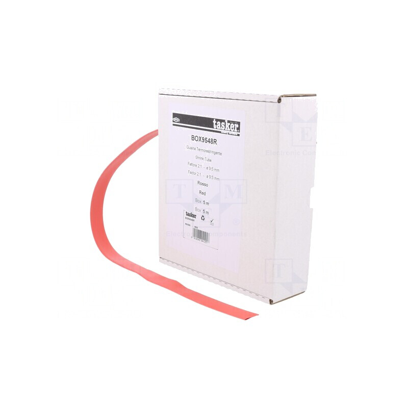 Manşon termocontractabil roşu 9,5mm 5m | Electronic-mag.ro | Componente Electronice