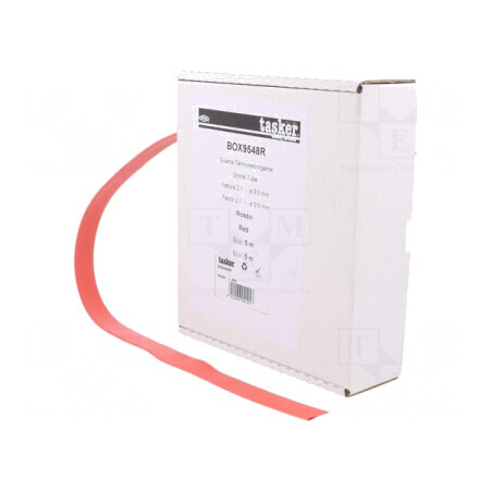 Manşon termocontractabil roşu 9,5mm 5m | Electronic-mag.ro | Componente Electronice