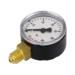 Manometru 0-60 Bar pentru Lichide și Gaze Inerte 50mm | Electronic-mag.ro | Componente Electronice