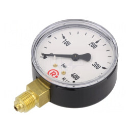 Manometru 0-400bar 63mm pentru Lichide și Gaze Inerte | Electronic-mag.ro | Componente Electronice