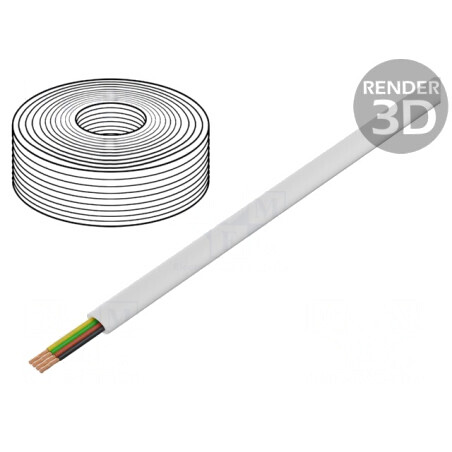 Cablu telecomunicații litat 4x28AWG alb 100m | Electronic-mag.ro | Componente Electronice
