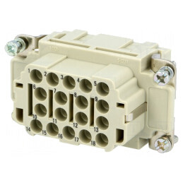 Conector HDC Inserturi Han EE 18P 18PE Mamă | Electronic-mag.ro | Componente Electronice