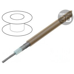 Cablu coaxial RG400 maro transparent 4,95mm | Electronic-mag.ro | Componente Electronice