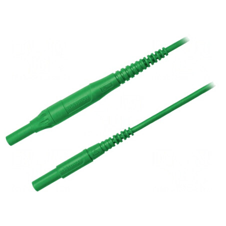 Cablu de măsurare 8A mufă banană 4 mm verde | Electronic-mag.ro | Componente Electronice