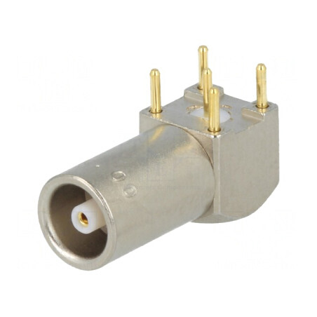 Conector coaxial mamă pentru PCB 4A IP50 50Ω | Electronic-mag.ro | Componente Electronice