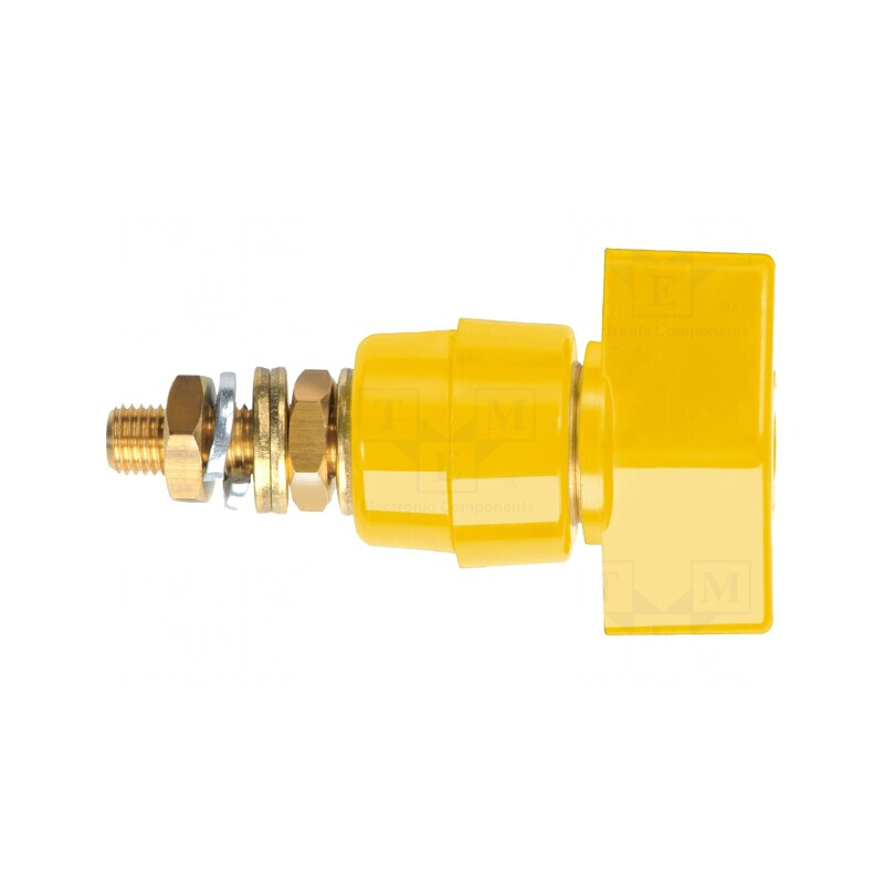 Clemă de laborator galbenă 63A 1kVDC pentru panou | Electronic-mag.ro | Componente Electronice Clemă de laborator galbenă 63A 1kVDC pentru panou | Electronic-mag.ro | Componente Electronice