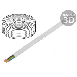 Cablu Telecomunicaţii Litat 6x28AWG Alb 100m | Electronic-mag.ro | Componente Electronice