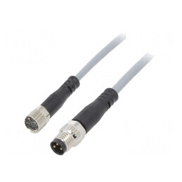 Cablu de Conectare M8 1m 3P 60VAC 3A | Electronic-mag.ro | Componente Electronice