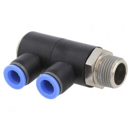 Distribuitor Plug-in Alamă Nichelată 0-15bar | Electronic-mag.ro | Componente Electronice