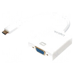 Adaptor USB 3.0 D-Sub 15pin USB-C 140mm Alb