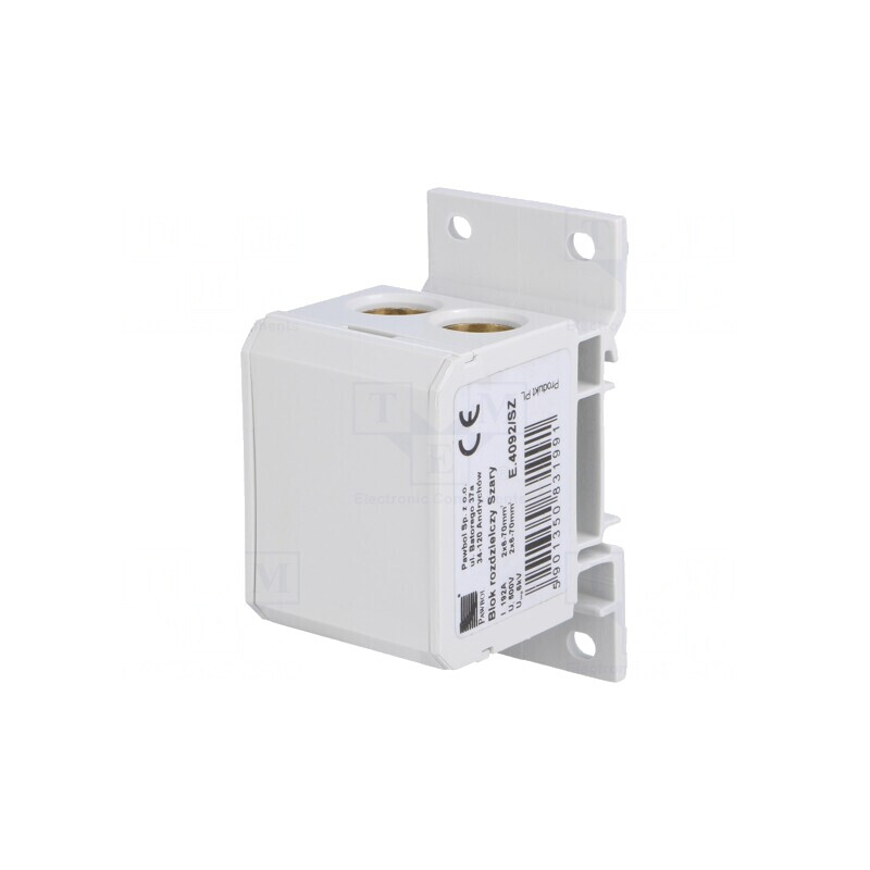 Bloc de distribuție 6-70mm² 1 pistă 4 borne | Electronic-mag.ro | Componente Electronice Bloc de distribuție 6-70mm² 1 pistă 4 borne | Electronic-mag.ro | Componente Electronice