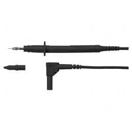 Cablu de măsurare 32A 1m negru | Electronic-mag.ro | Componente Electronice