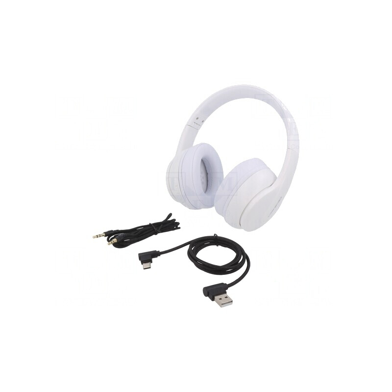 Wireless Headphones with Microphone White | Electronic-mag.ro | Componente Electronice Wireless Headphones with Microphone White | Electronic-mag.ro | Componente Electronice