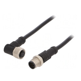 Cablu pentru Senzori și Automatizări M12 8 pini 1m | Electronic-mag.ro | Componente Electronice
