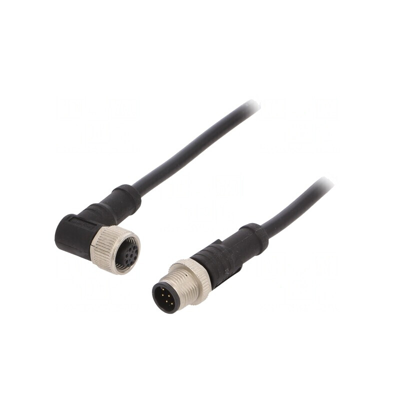 Cablu pentru Senzori și Automatizări M12 8 pini 1m | Electronic-mag.ro | Componente Electronice