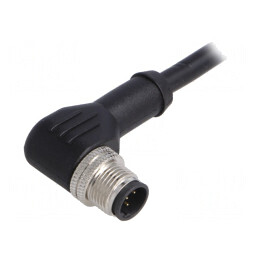 Mufă M12 5 PIN tată IP67 unghi 1m | Electronic-mag.ro | Componente Electronice