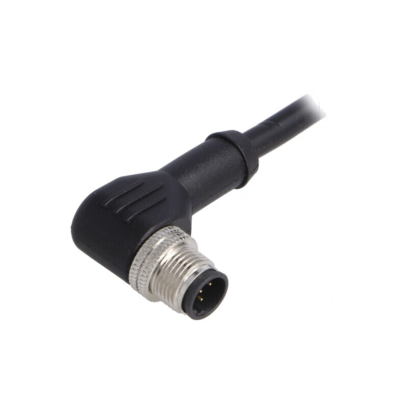Mufă M12 5 PIN tată IP67 unghi 1m | Electronic-mag.ro | Componente Electronice