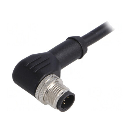 Mufă M12 5 PIN tată IP67 unghi 1m | Electronic-mag.ro | Componente Electronice