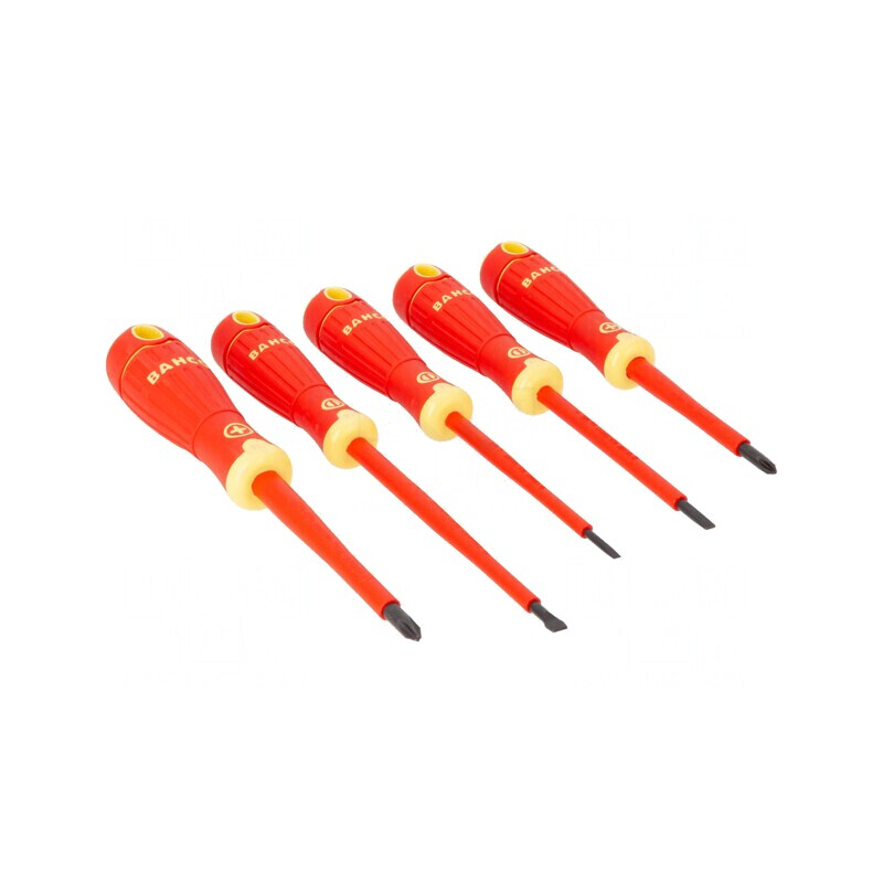 Kit Șurubelnițe Izolate BahcoFit 5 Bucăți | Electronic-mag.ro | Componente Electronice