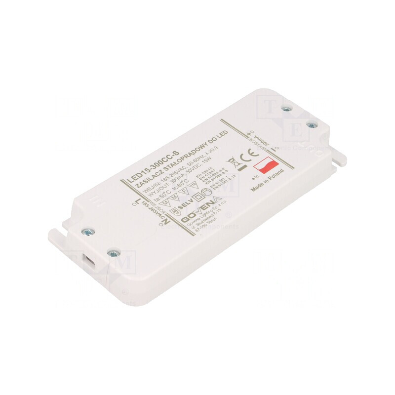 Alimentator LED 15W Slim 300mA 10-50VDC 185-265VAC | Electronic-mag.ro | Componente Electronice Alimentator LED 15W Slim 300mA 10-50VDC 185-265VAC | Electronic-mag.ro | Componente Electronice