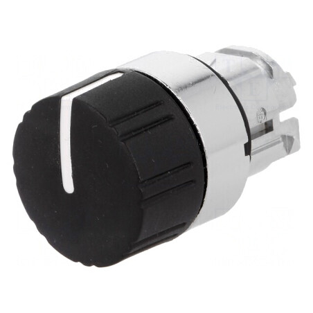 Comutator Rotativ Negru 22mm 3 Poziții | Electronic-mag.ro | Componente Electronice