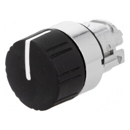Comutator Rotativ Negru 22mm 3 Poziții | Electronic-mag.ro | Componente Electronice