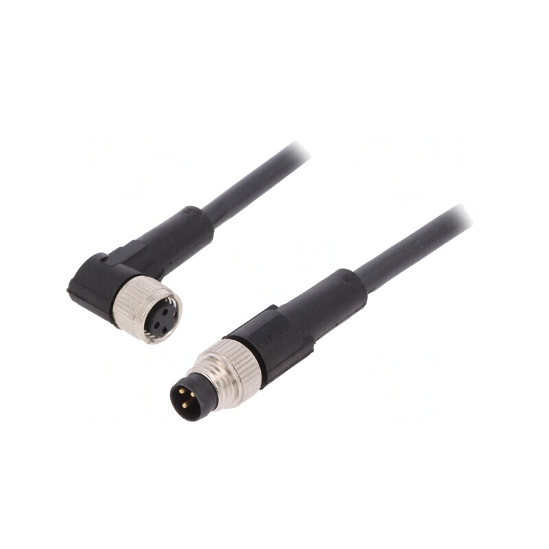 Cablu Conectare M8 3 Pin 2m 60VAC 4A PUR | Electronic-mag.ro | Componente Electronice