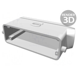 Carcasă pentru Conectori HDC Han B 24B pe Cablu | Electronic-mag.ro | Componente Electronice