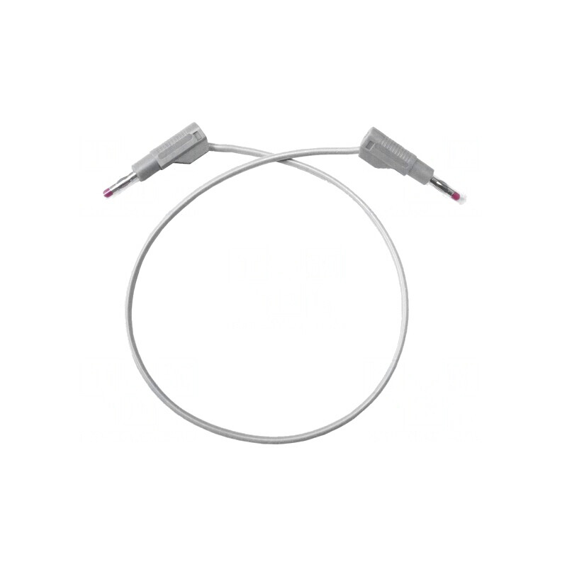 Cablu de măsurare 20A cu mufe banană 4 mm alb | Electronic-mag.ro | Componente Electronice