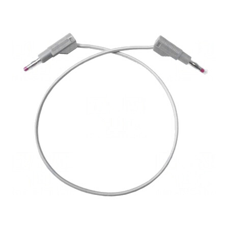 Cablu de măsurare 20A cu mufe banană 4 mm alb | Electronic-mag.ro | Componente Electronice