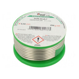 Sârmă de lipit fără plumb 2,5mm 250g | Electronic-mag.ro | Componente Electronice