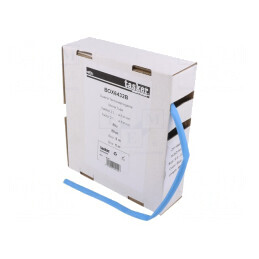 Manşon termocontractabil albastru 6,4mm 5m | Electronic-mag.ro | Componente Electronice