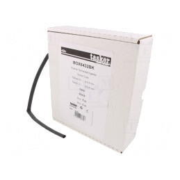 Manșon termocontractabil 6,4mm 5m negru | Electronic-mag.ro | Componente Electronice