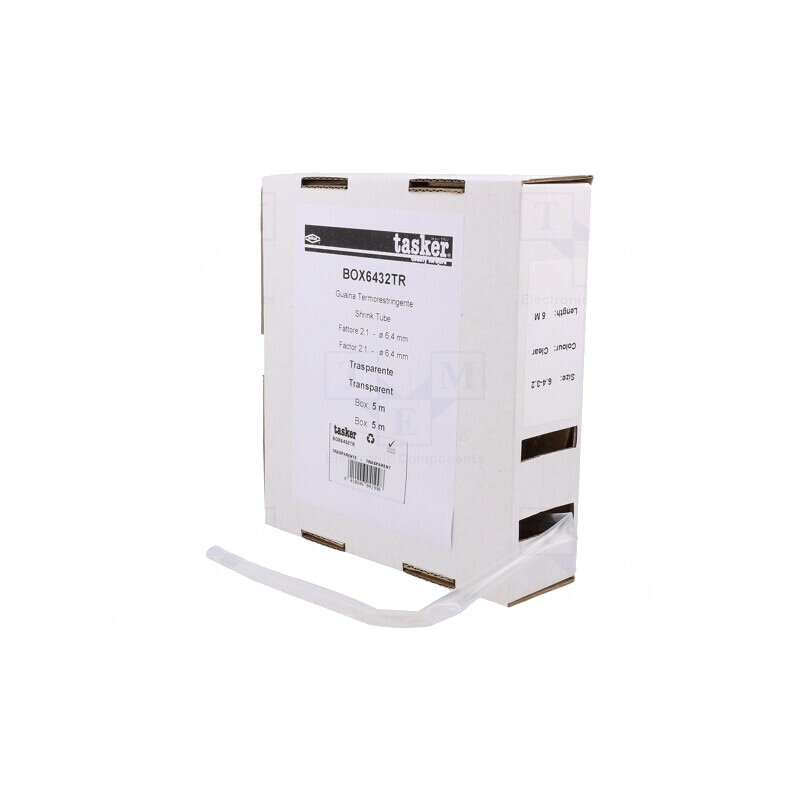 Manşon Termocontractabil 6,4mm fără Adeziv 5m | Electronic-mag.ro | Componente Electronice
