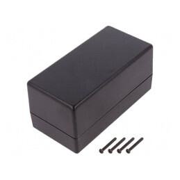 Carcasă Universală SMART ABS Neagră 63x128x63mm | Electronic-mag.ro | Componente Electronice