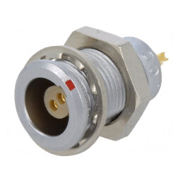 Conector Circular 2 Pini Soclu Mamă Lipire 3.5A IP50