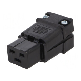 Conector: alimentare AC | mufă | mamă | 20A | 250VAC | C19 (J) | pe cablu | 4300.0921