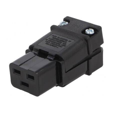 Conector Alimentare AC Mufă Mamă C19 20A 250VAC Pe Cablu | Electronic-mag.ro | Componente Electronice