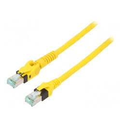 Patch cord galben S/FTP Cat6a 1m | Electronic-mag.ro | Componente Electronice