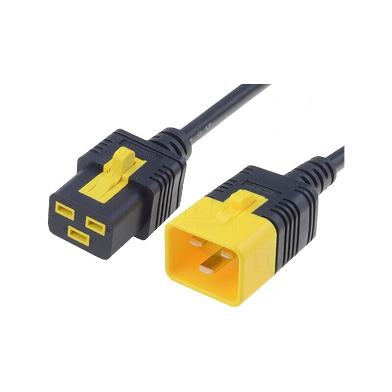 Cablu de Alimentare IEC C19 C20 2m Negru 16A cu Blocare | Electronic-mag.ro | Componente Electronice Cablu de Alimentare IEC C19 C20 2m Negru 16A cu Blocare | Electronic-mag.ro | Componente Electronice