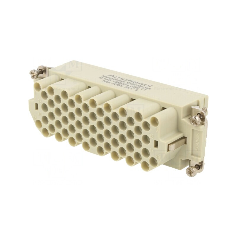 Conector HDC cu 64 inserturi de contact mamă 500V | Electronic-mag.ro | Componente Electronice
