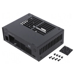 Carcasă pentru calculator JETSON Nano 4GB V2 oțel negru | Electronic-mag.ro | Componente Electronice