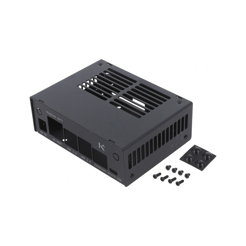 Carcasă pentru calculator JETSON Nano 4GB V2 oțel negru | Electronic-mag.ro | Componente Electronice Carcasă pentru calculator JETSON Nano 4GB V2 oțel negru | Electronic-mag.ro | Componente Electronice