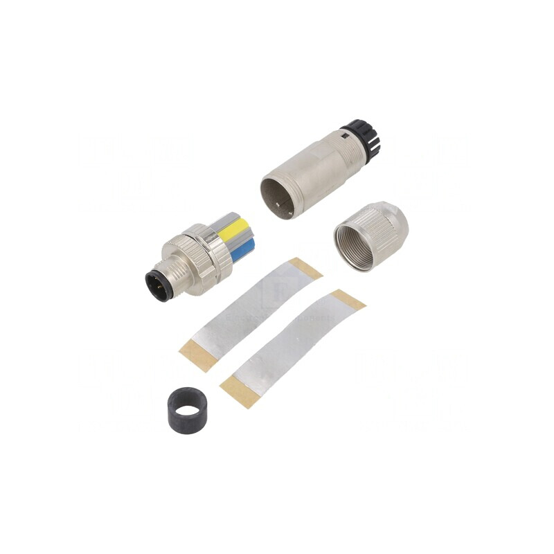 Mufă M12 4 PIN Ethernet pe Cablu IP67 | Electronic-mag.ro | Componente Electronice