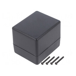 Carcasă Universală Neagră SMART ABS 63mm x 76mm x 63mm | Electronic-mag.ro | Componente Electronice